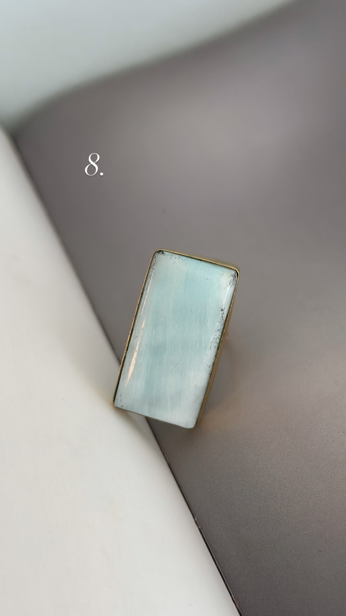 Ringar med stor sten - Olika färger