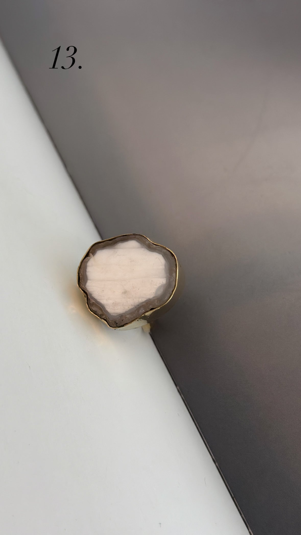 Ringar med stenen agat - Olika färger