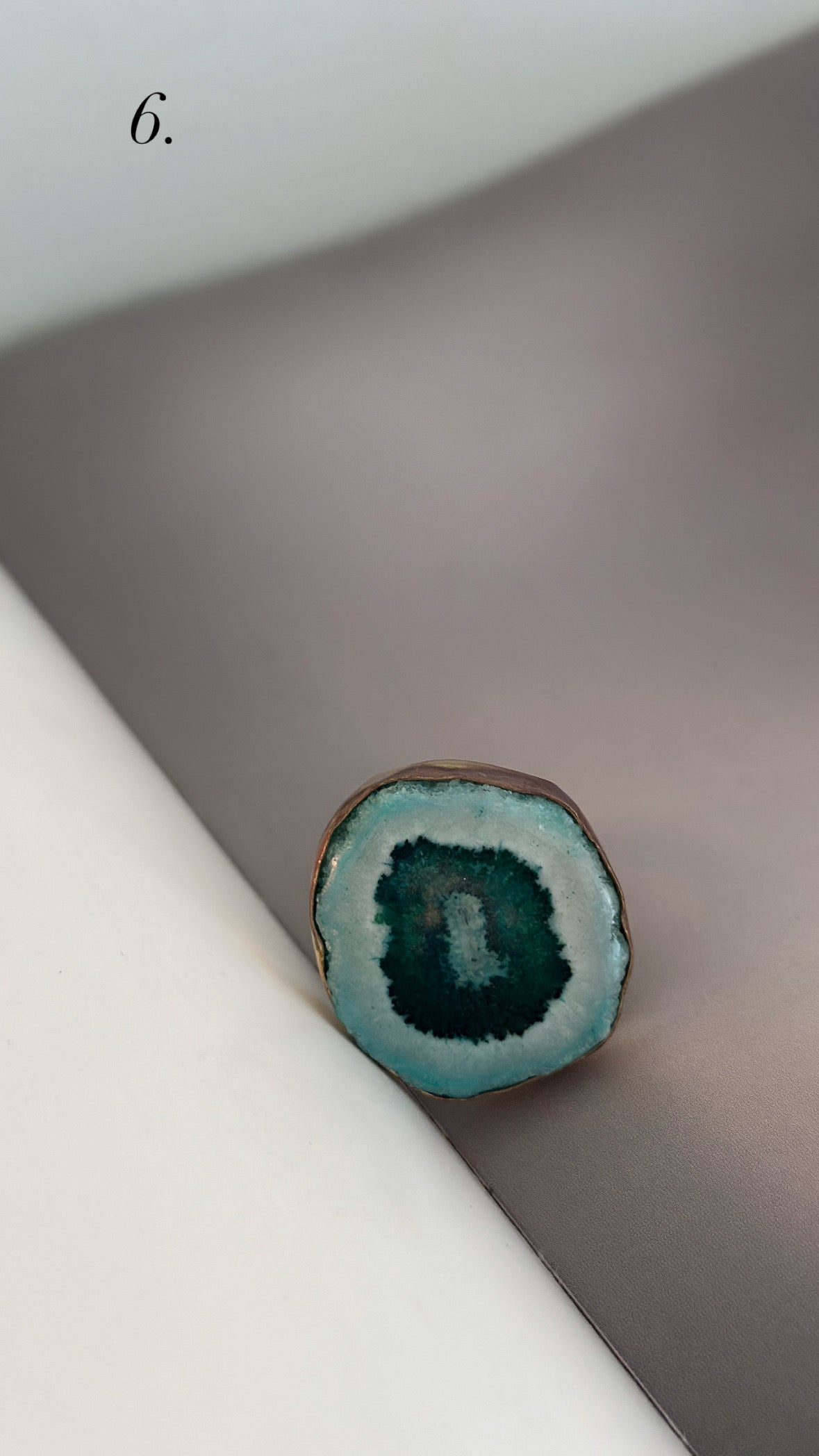 Ringar med stenen agat - Olika färger