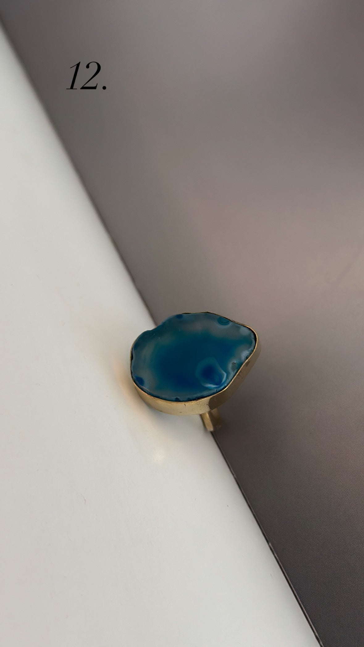Ringar med stenen agat - Olika färger