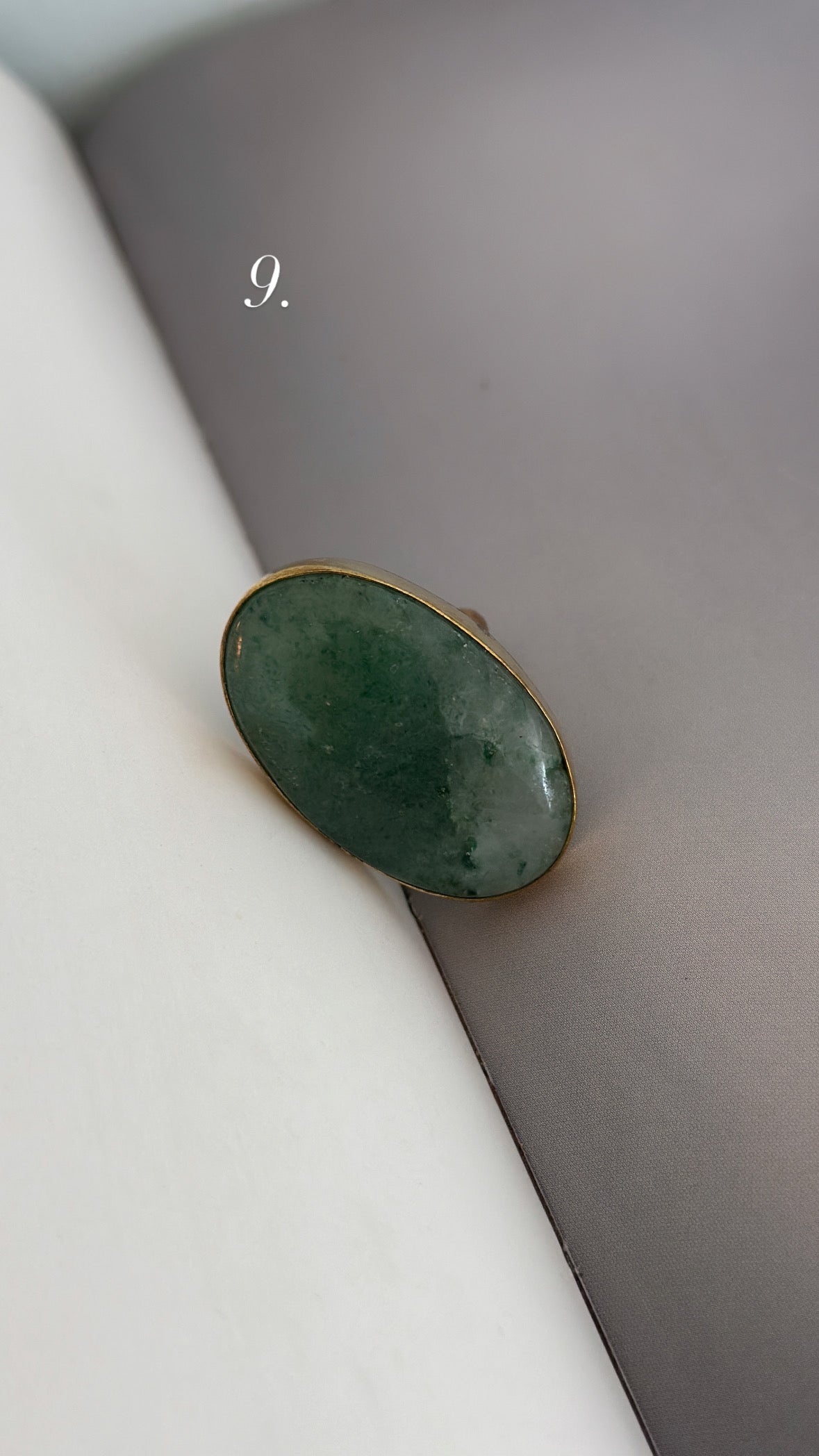 Ringar med stor sten - Olika färger