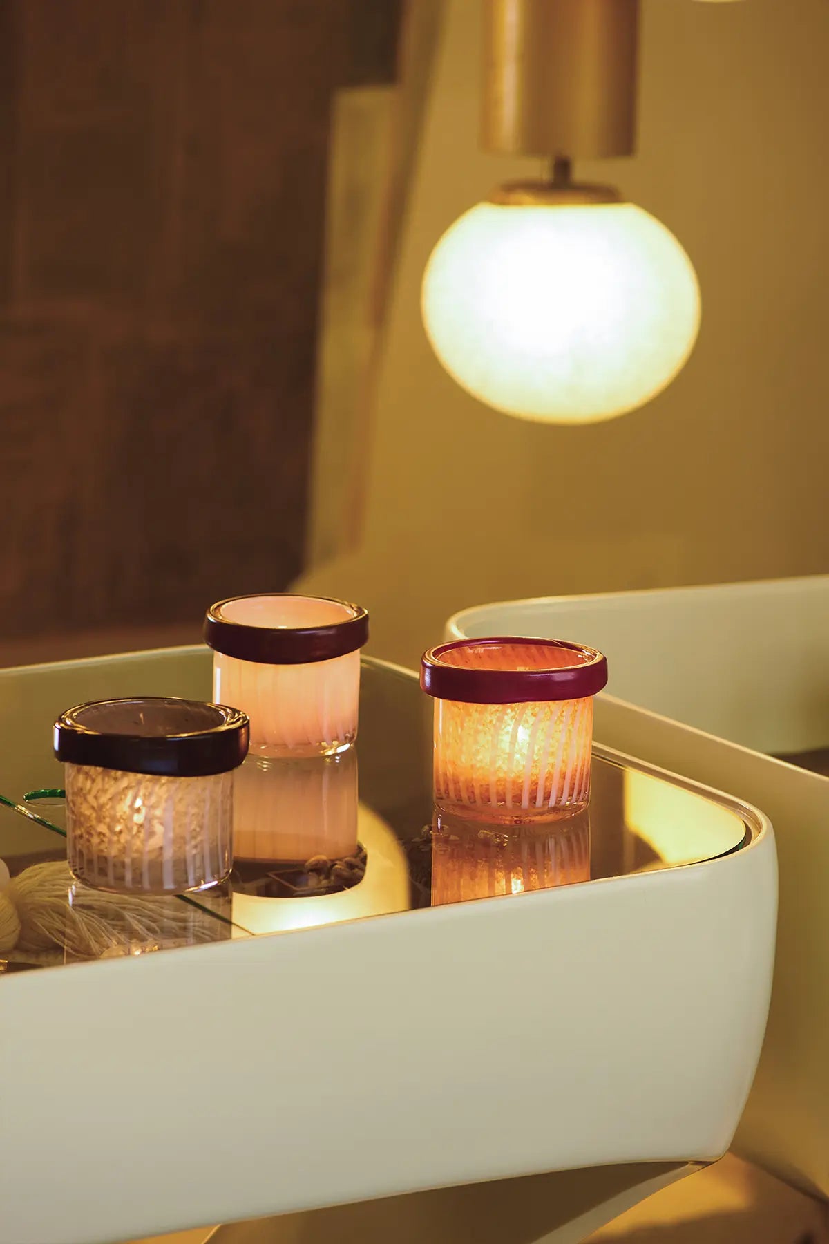 Olsson & Jensen, Ray ljuslykta - Persika