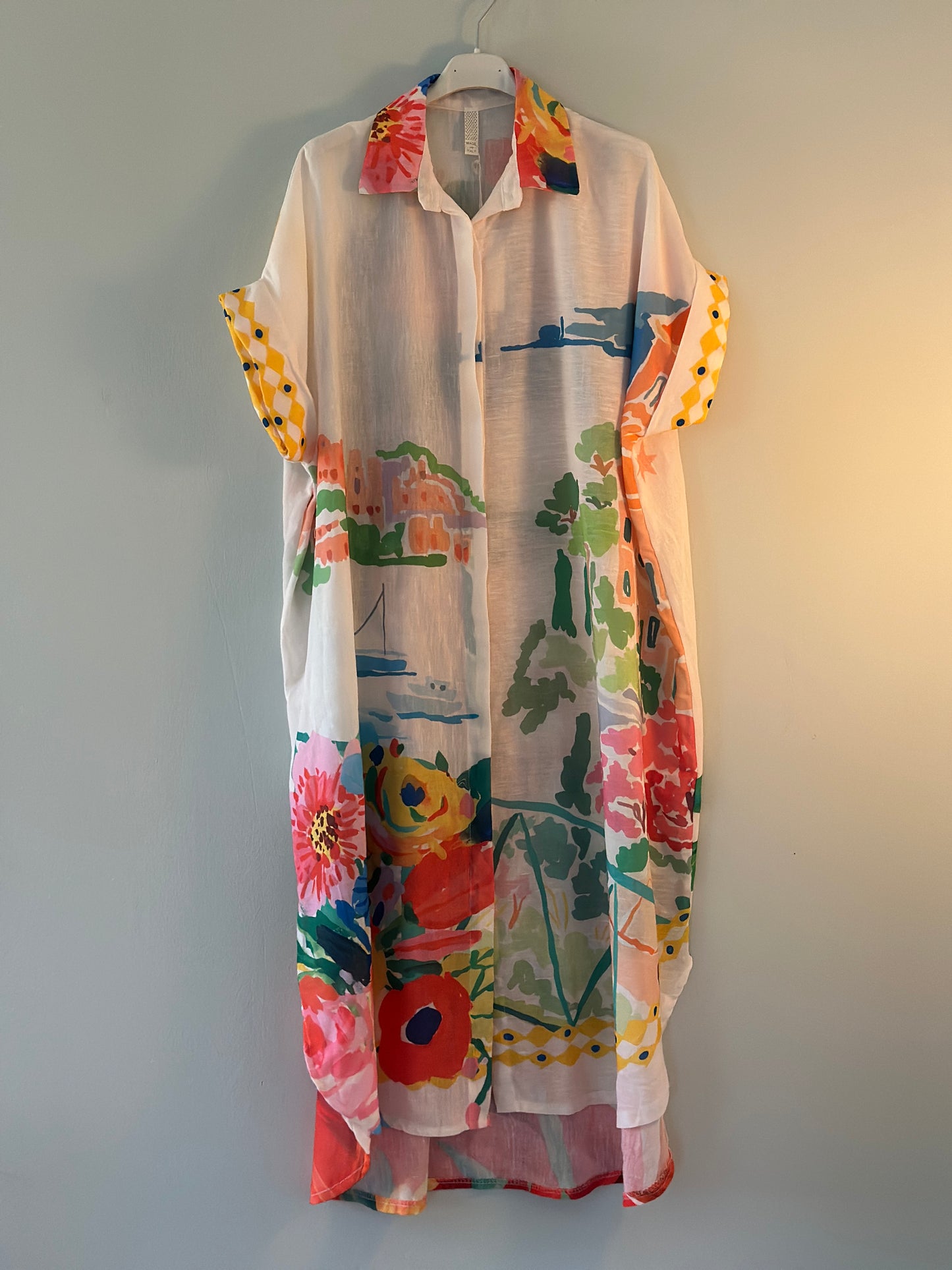 Klänning ”Kahlo” i vackert print - Multicolour