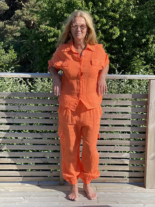 Stajl Agenturer, Linneskjorta - Orange
