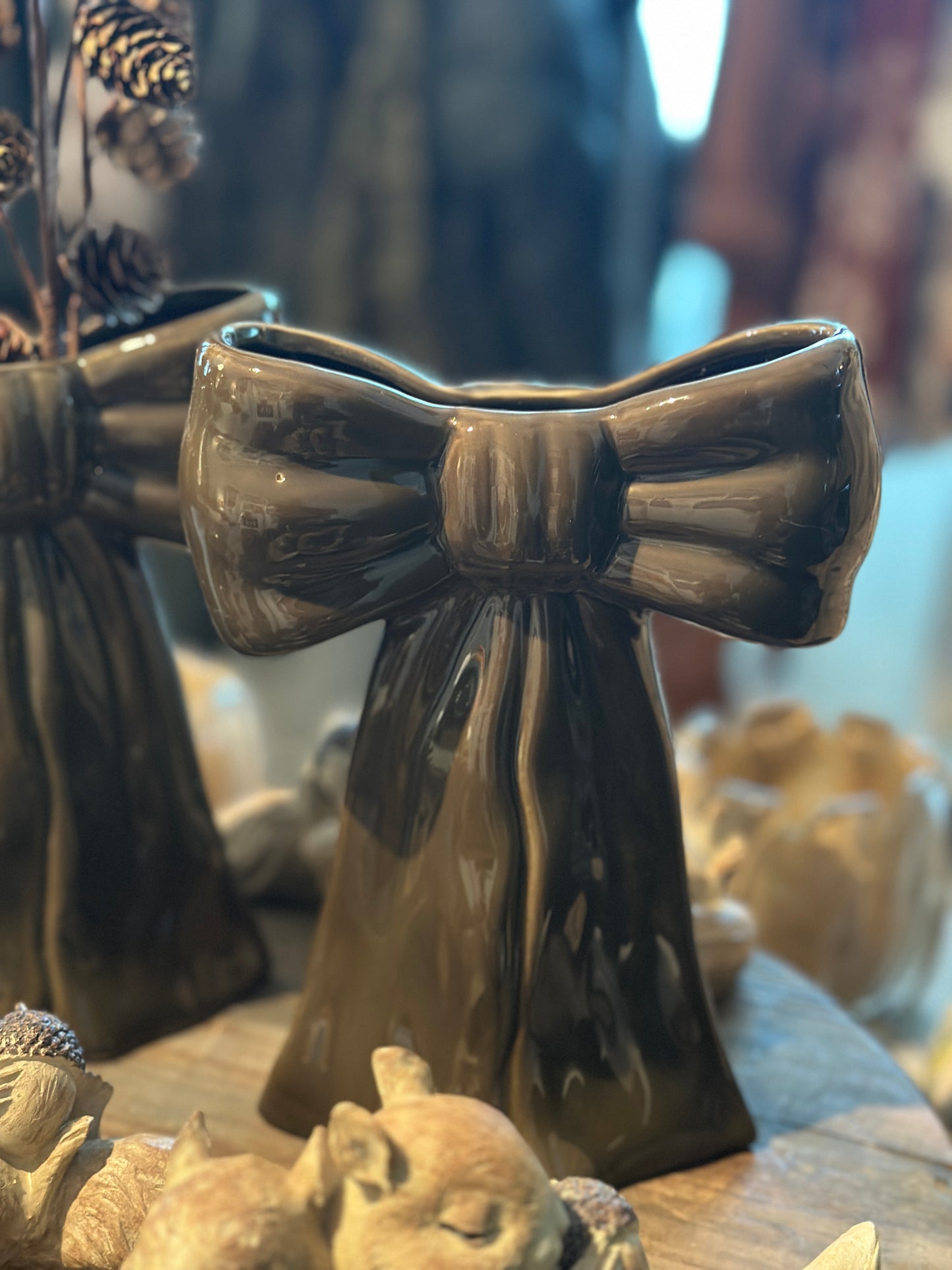 Rosettvas - Grön/Röd/Beige/Orange