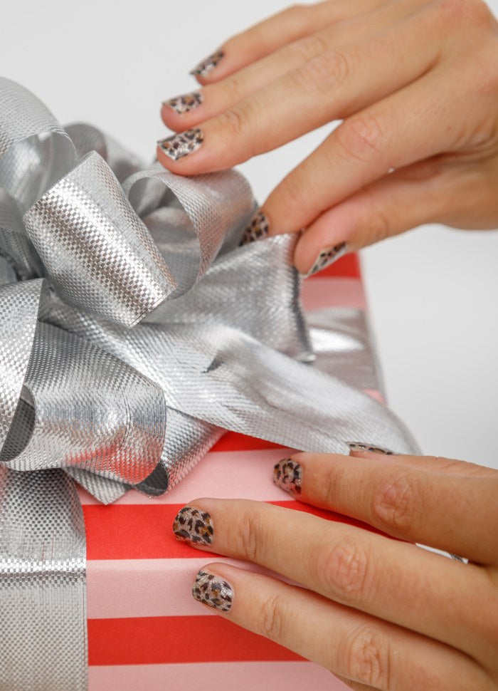Black Colour, BCZOLA nail stickers - Leo/Zebra