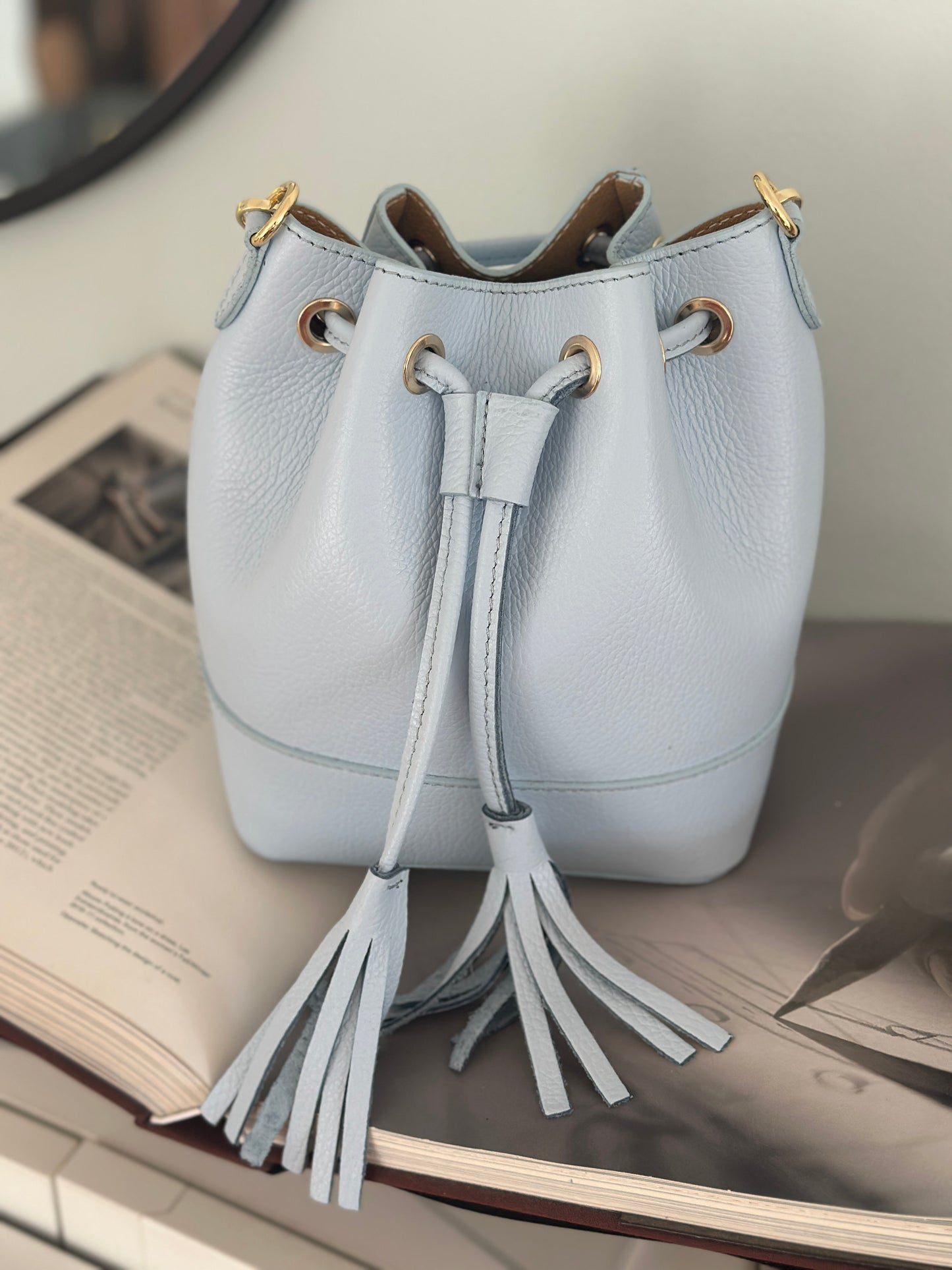 Väska ”Bucket Bag” - Ljusblå