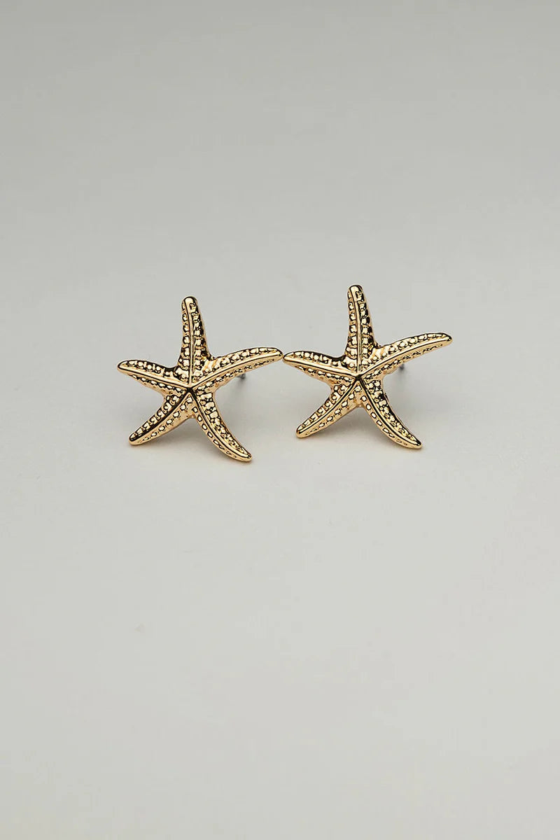 Bow19, STARFISH STUDS - GOLD