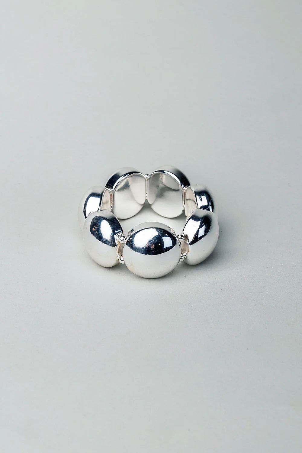 Bow19, BIG ELASTIC BRACELET - SILVER