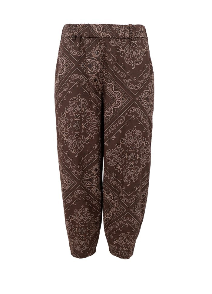 Black Colour, BCABBIE BARBEL PANT - Coffee Paisley