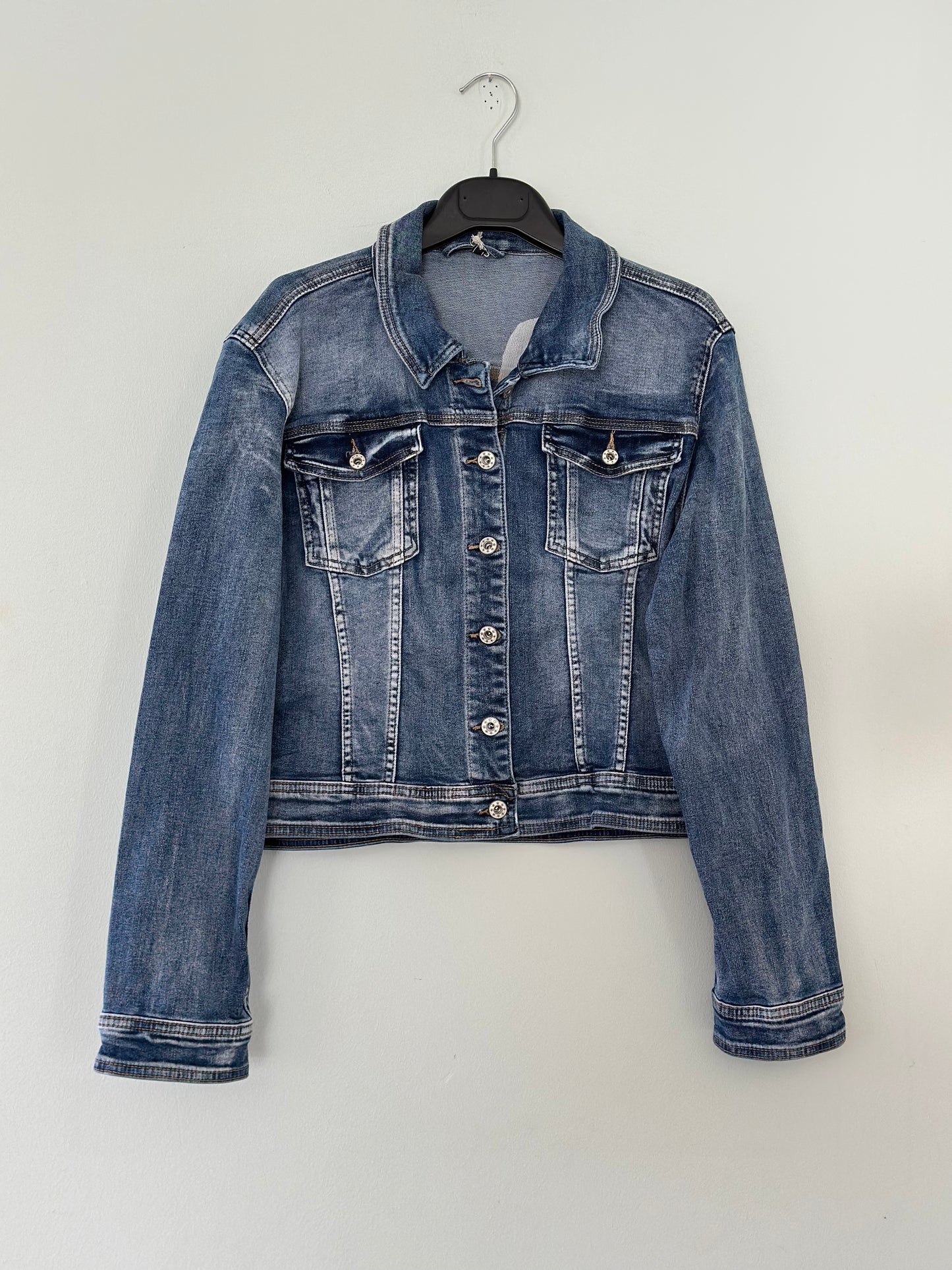 Jeansjacka med änglavingar - Jeans