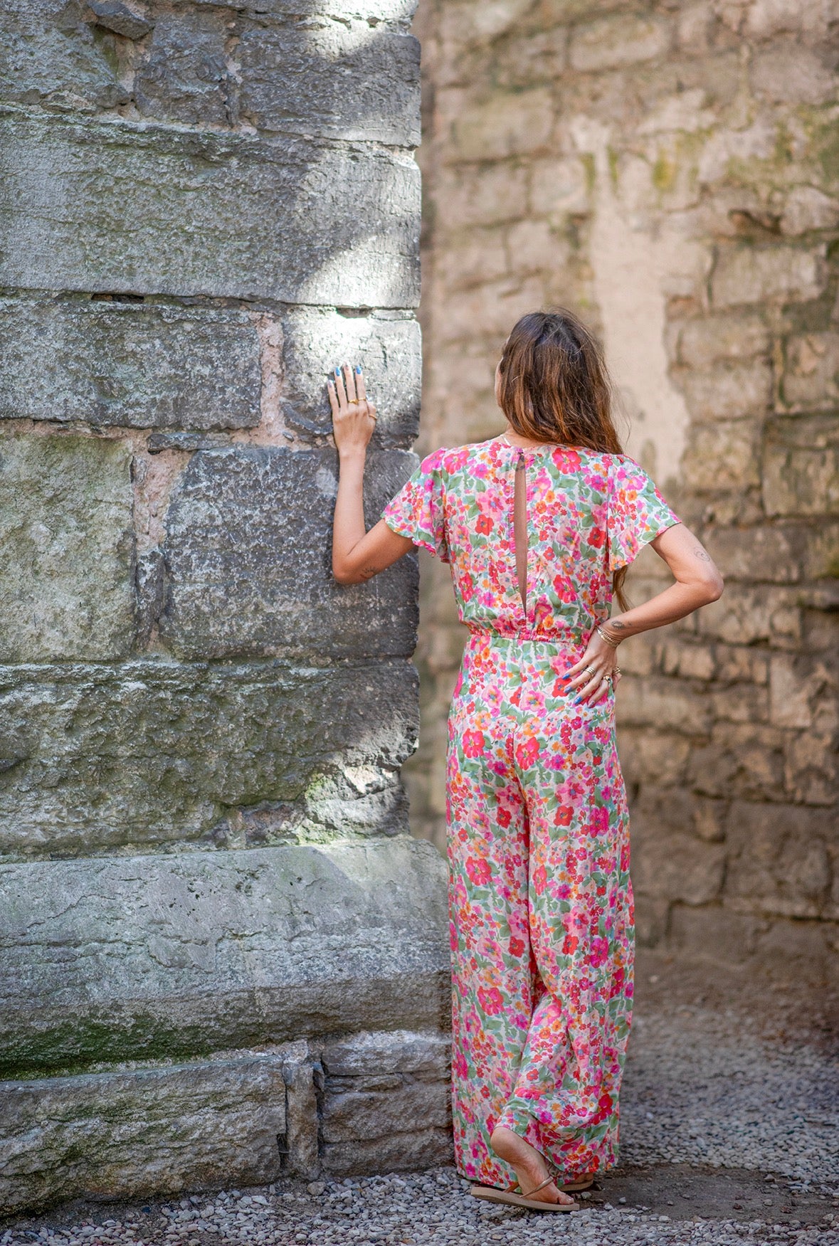 Coconut Milk, Molly Jumpsuit - Red/Pink/Green