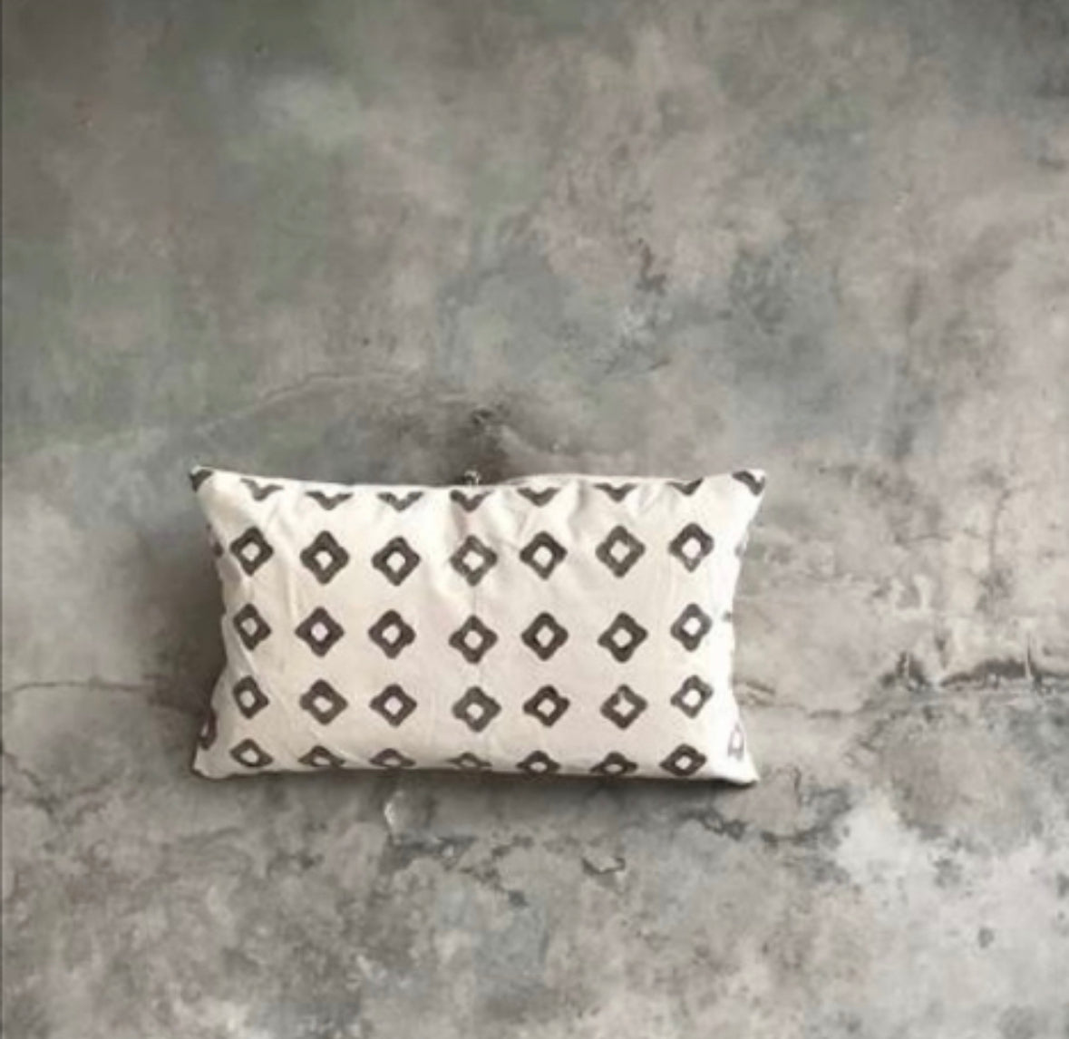 Kuddfodral 30x50 cm - Offwhite/Brunt