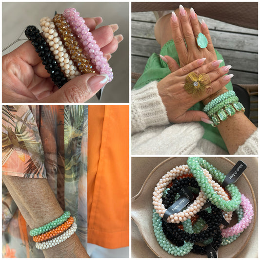 Black Colour, BCNANNA MULTI BRACLET - Flera färger