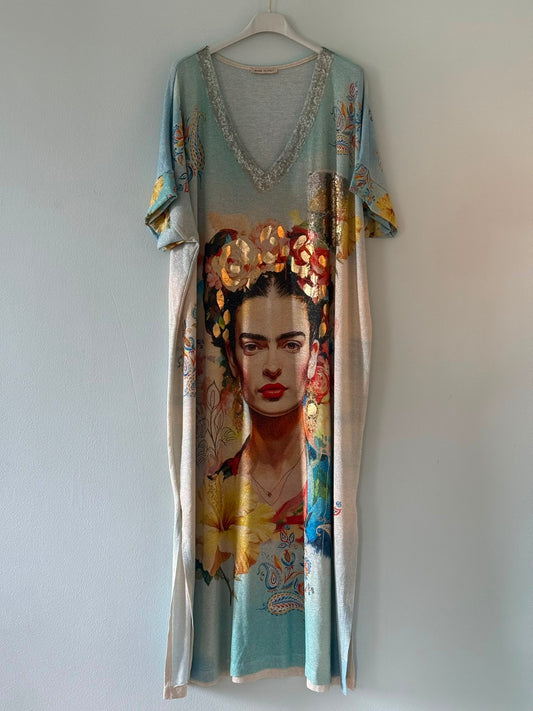 T-shirtklänning ”Hibiskus” - Multicolour
