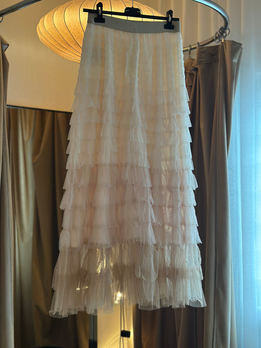 Tyllkjol ”Sabrina” i olika färgskiftningar - Beige