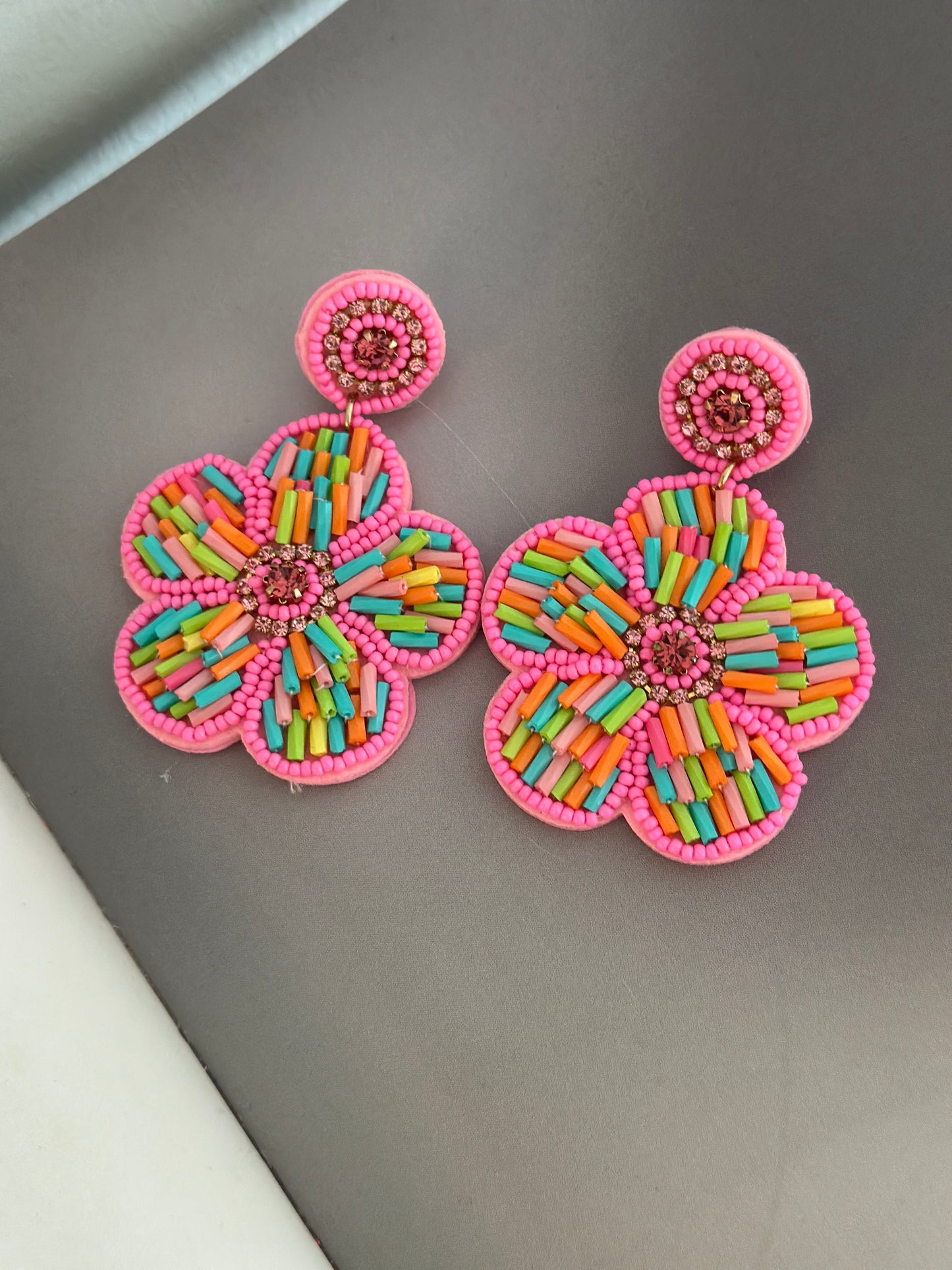 Örhängen ”Flower” - Rosa