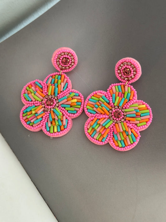 Örhängen ”Flower” - Rosa