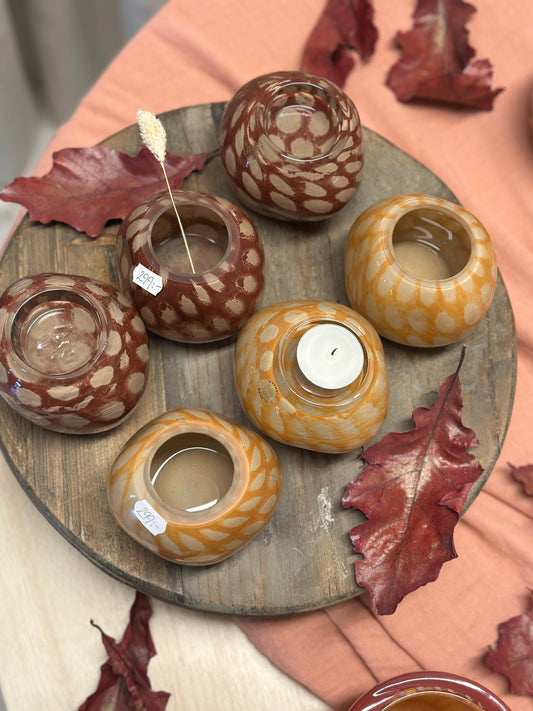 Olsson & Jensen, Ljuslykta ”Maurice” - Plommon/Orange