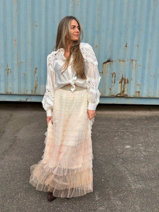 Tyllkjol ”Sabrina” i olika färgskiftningar - Beige