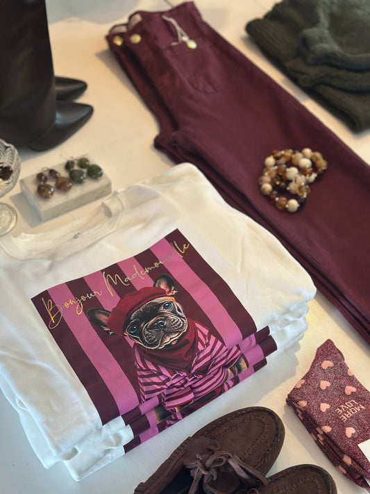 Sweatshirt ”Bulldog” - Vit