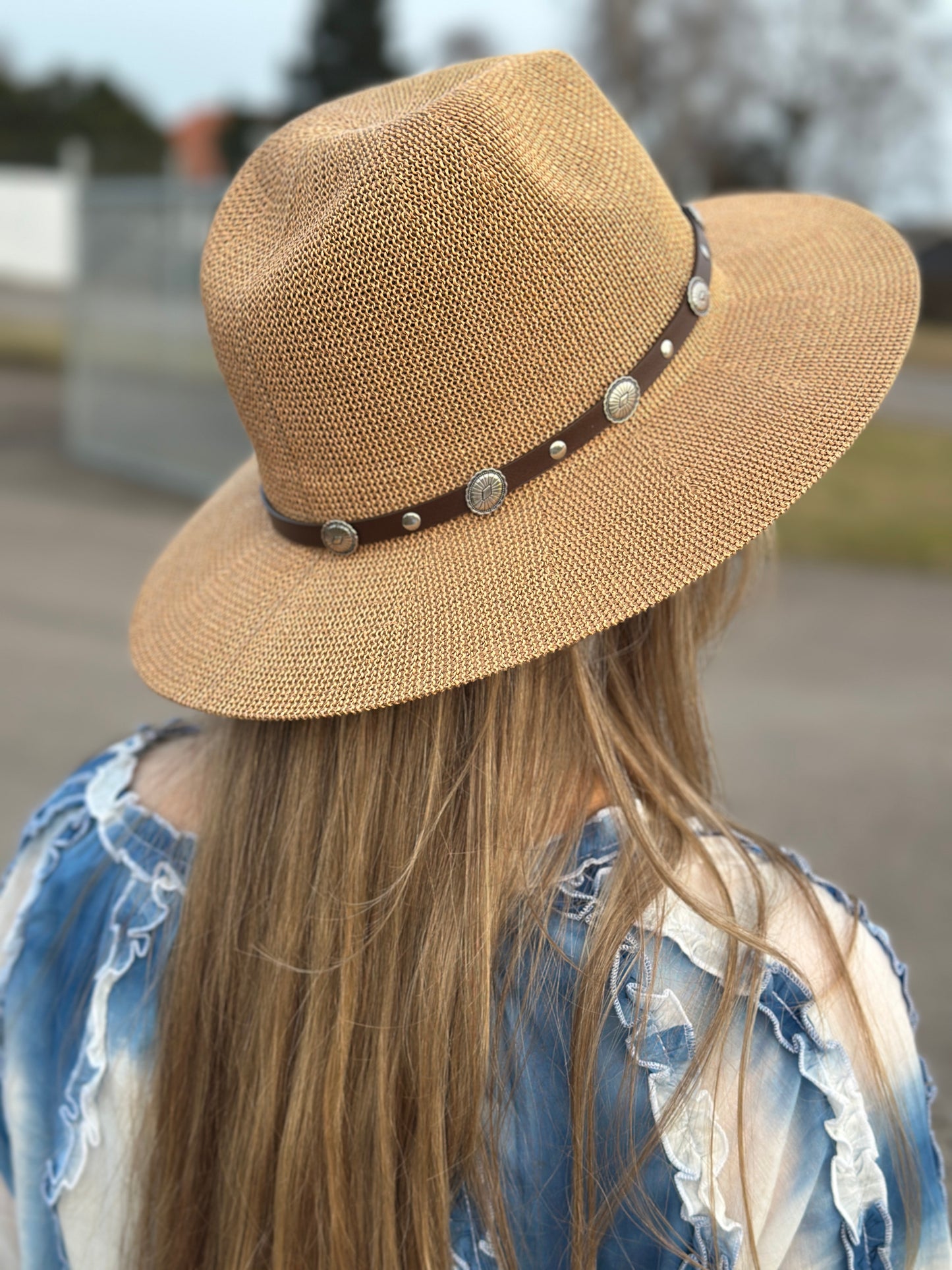 Cowboyhatt med med spänne - Brun/Camel