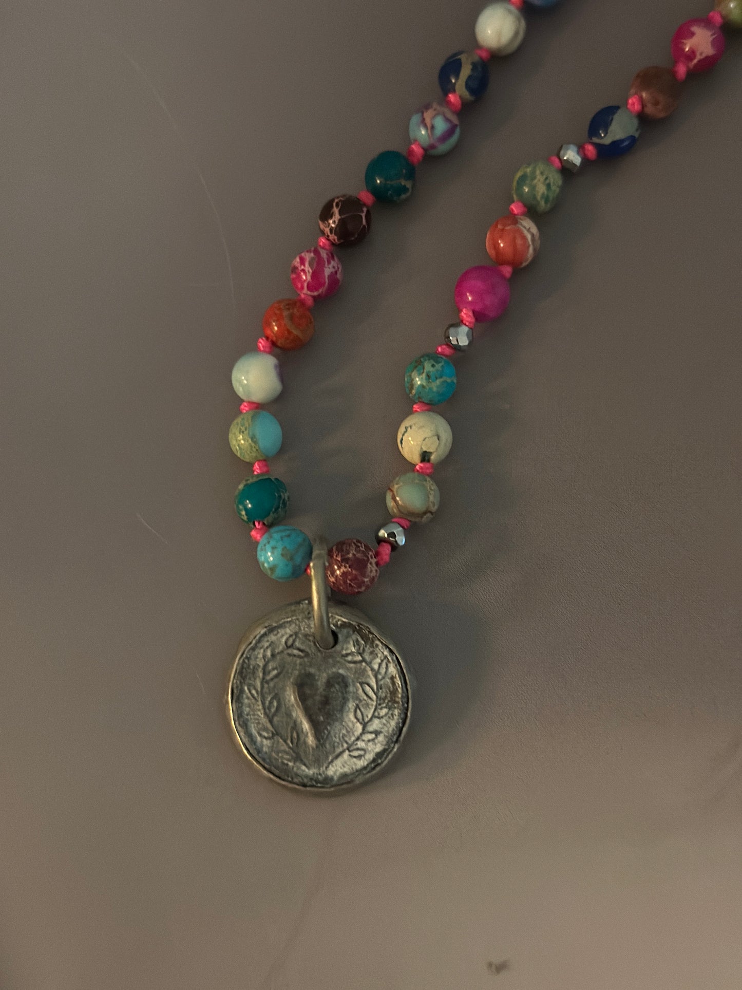 Halsband ”Heart” - Mix Jasper
