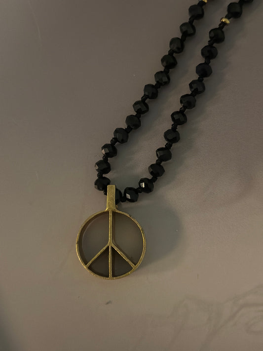 Halsband Peace - Svart