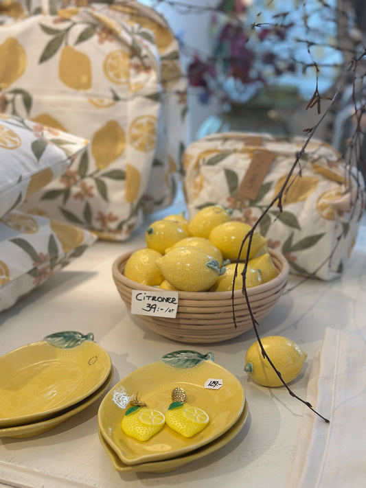 Citroner i keramik - Gula