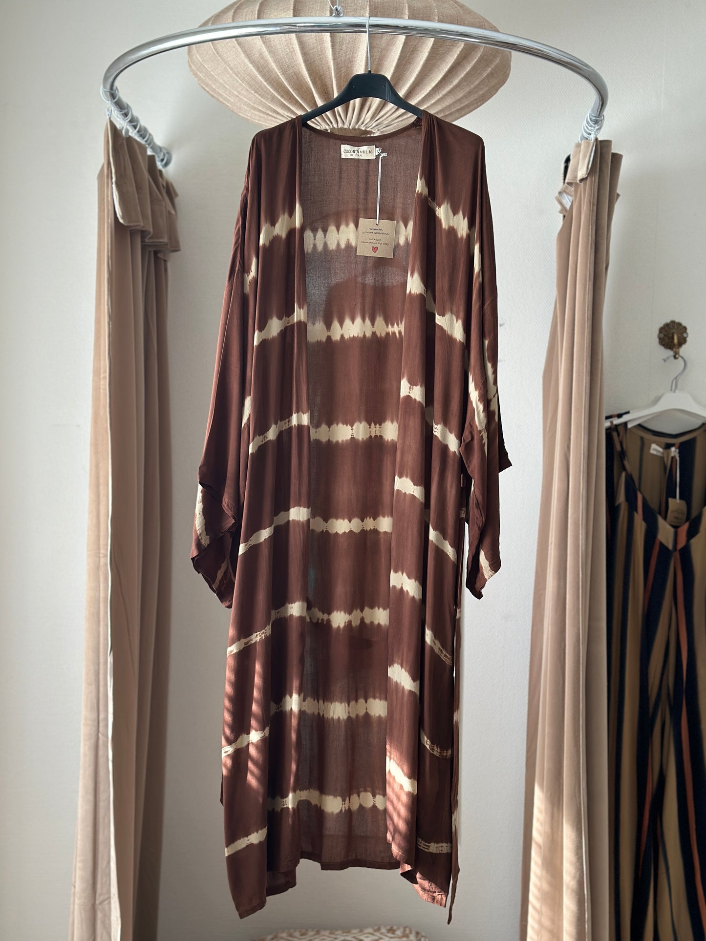 Coconut Milk, Kimono Mora - Tie Dye Brown