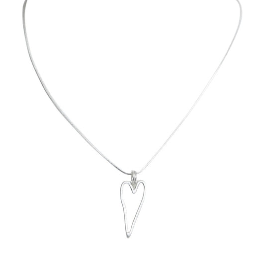 The Moshi, Halsband kort hjärta - Silver
