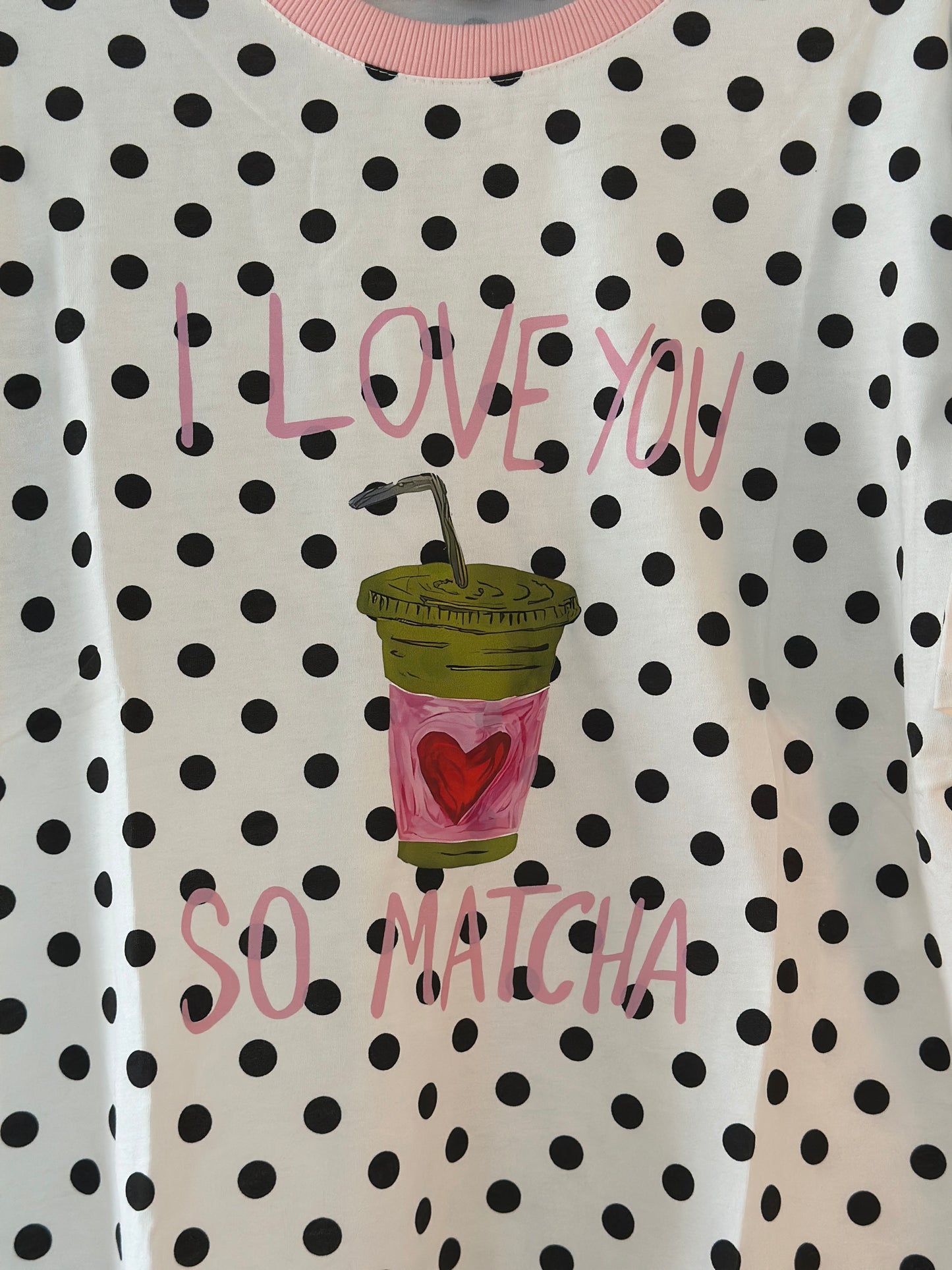 T-shirt ”I Love You So Matcha” - Vit