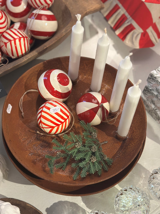 Rostig adventsljusstake - Rost