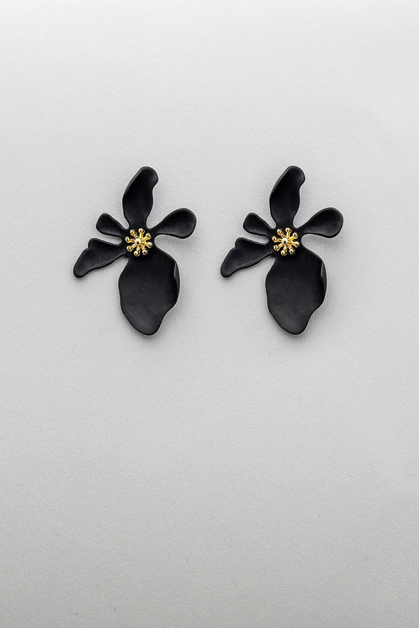Bow 19, Flower Earrings - Vit/Cerise/Ljusrosa/Grön/Svart