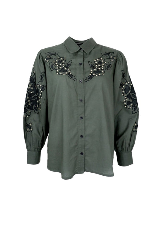 Black Colour, BCDOLLY shirt blouse - Army