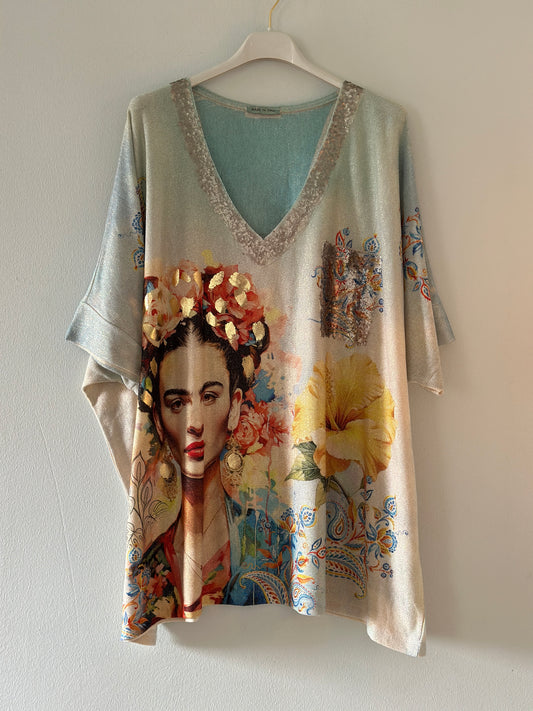 T-shirt ”Hibiskus” - Multicolour