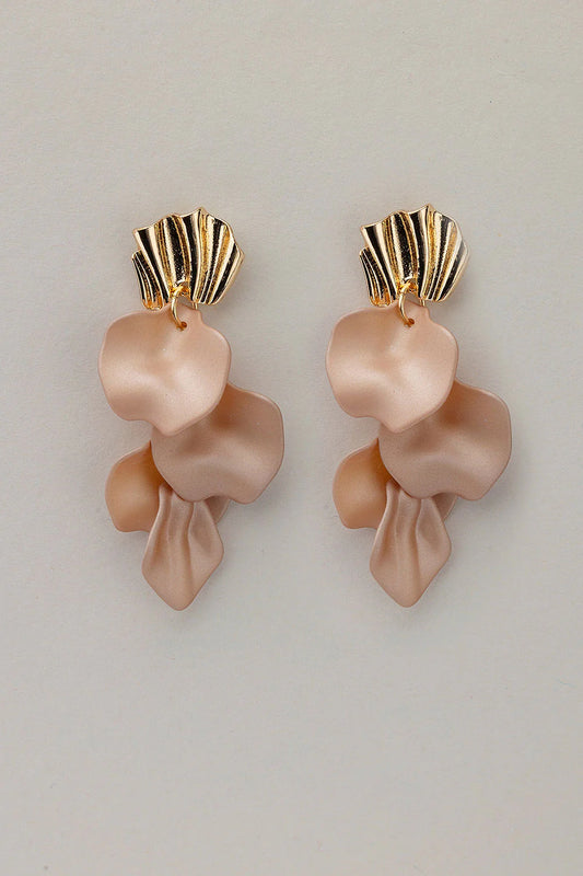 Bow 19, WAVE EARRINGS PEARL - NOUGAT