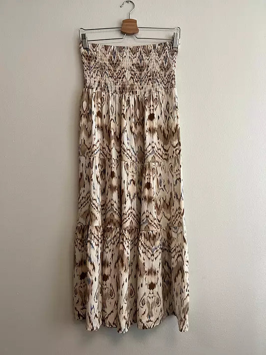 Stajl Agenturer, Boho kjol Flora - Beige