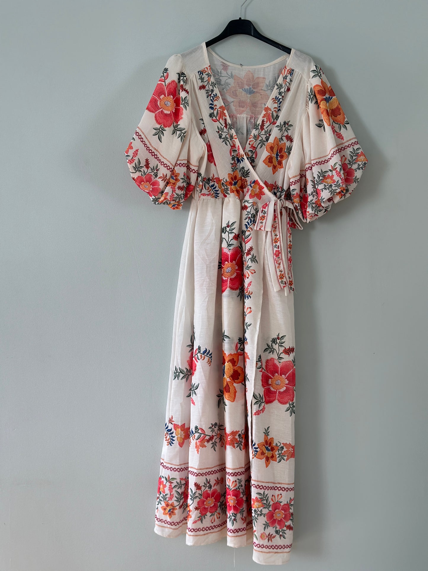 Blommig omlottklänning ”Isabell” - Multicolour