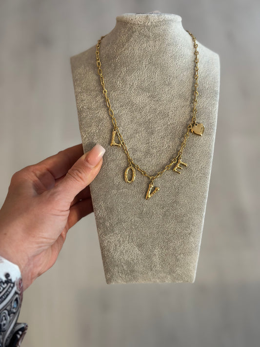Halsband ”Love” - Guld