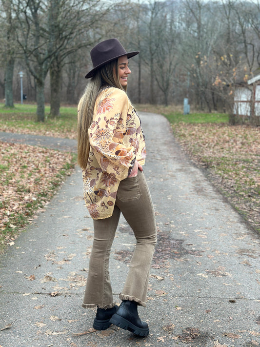 Jeans ”Flare” - Ljusbruna