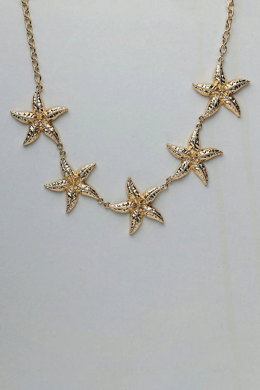 Bow19, STARFISH NECKLACE - GOLD