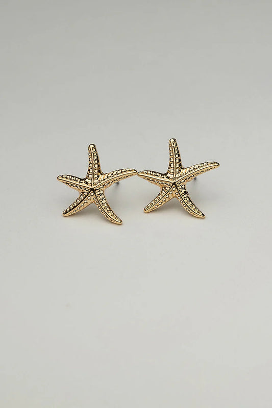 Bow19, STARFISH STUDS - GOLD