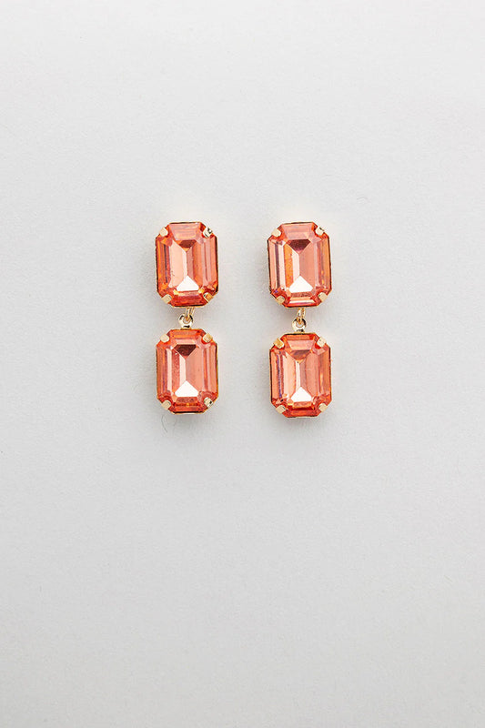 Bow19, LIZ EARRINGS - CORAL
