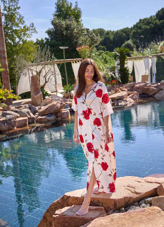 Black Colour, BCTILLY ROSE dress - Red