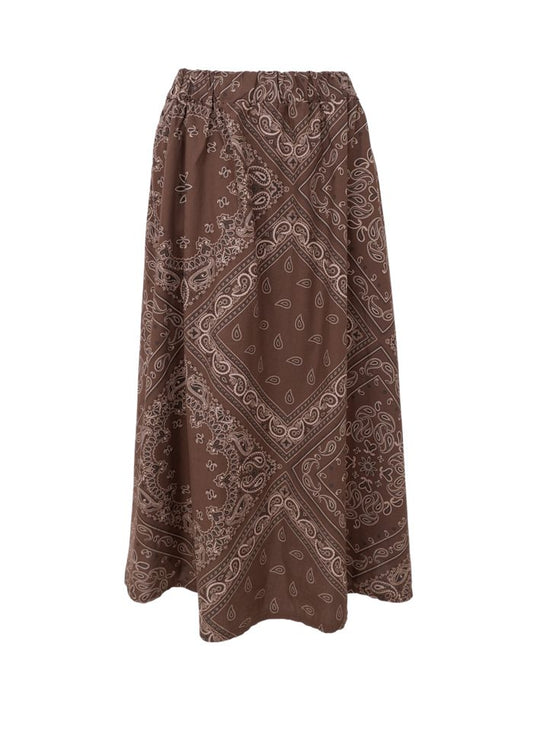 Black Colour, BCABBIE Skirt - Coffee Paisley