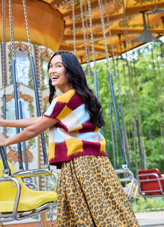 Black Colour, BCCHESS knit vest - Plum Mix