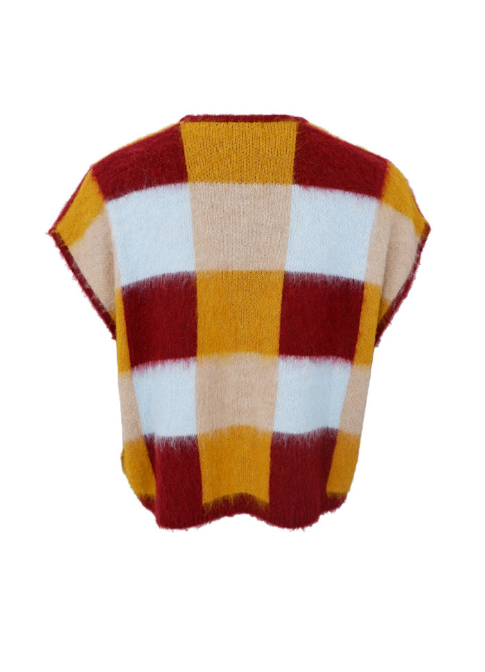 Black Colour, BCCHESS knit vest - Plum Mix