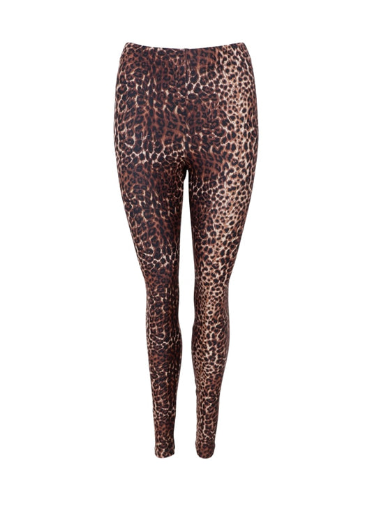 Black Colour, BCLYNN leggings - Brown Leo