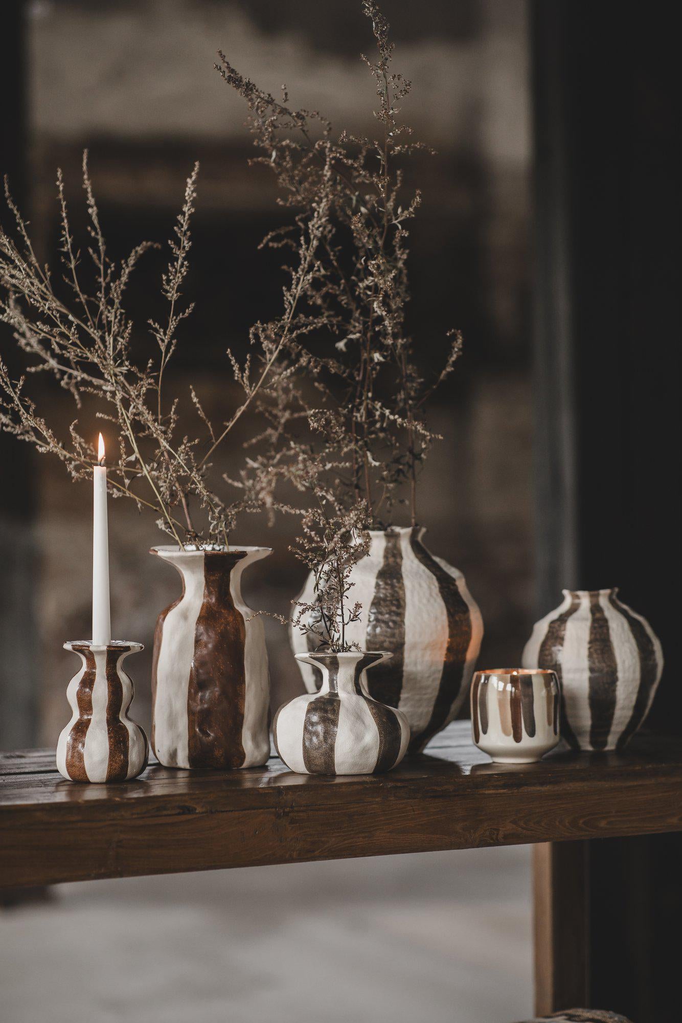 Jakobsdals, Raia XL Vas - Beige/Brun randig